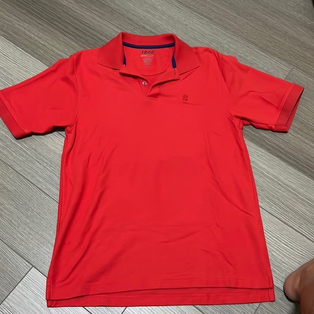 Izod red polo